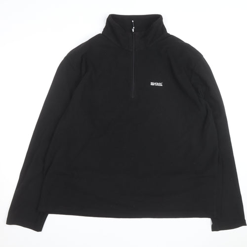 Regatta Men's Black 3XL Fleece 1/4 Zip Outdoor Sweatshirt