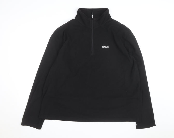 Regatta Men's Black 3XL Fleece 1/4 Zip Outdoor Sweatshirt