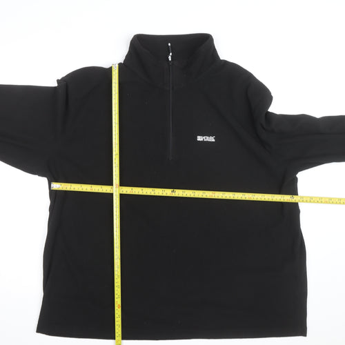 Regatta Men's Black 3XL Fleece 1/4 Zip Outdoor Sweatshirt