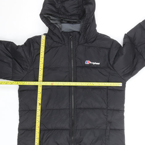 Berghaus Boys Black Hooded Puffer Jacket Age 13 Lightweight Winter Coat