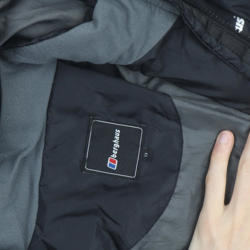Berghaus Boys Black Hooded Puffer Jacket Age 13 Lightweight Winter Coat