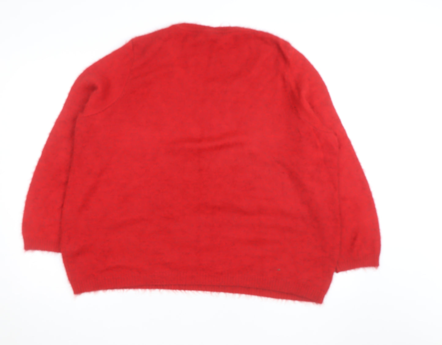 Disney x George Women’s Red Minnie Mouse Christmas Jumper Size 24