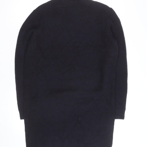 Marks and Spencer Men's Black Wool Blend Mock Neck Jumper M