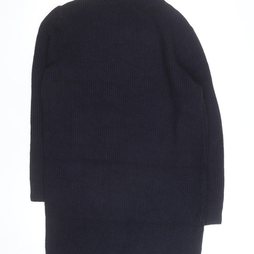 Marks and Spencer Men's Black Wool Blend Mock Neck Jumper M