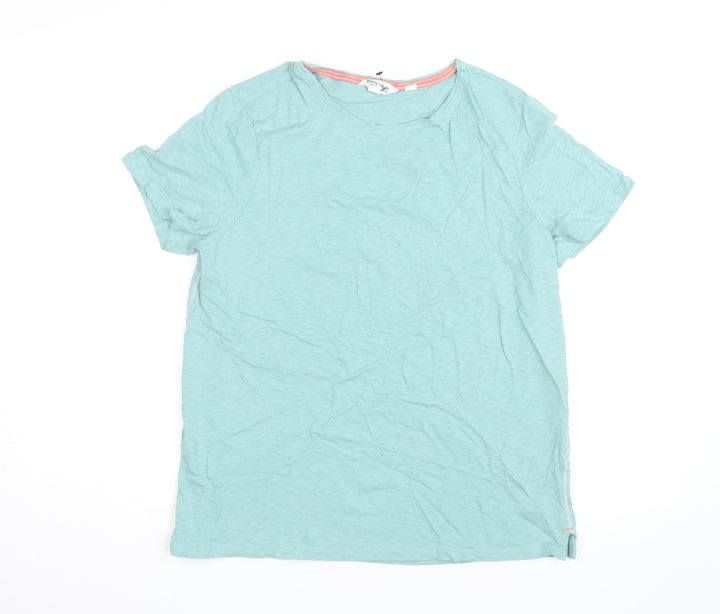 White Stuff Women’s Green Cotton Short Sleeve T-Shirt UK 14
