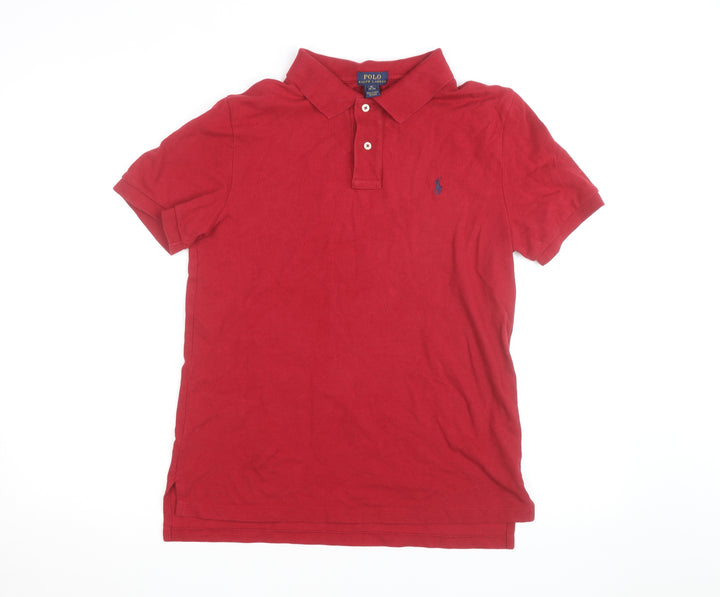 Polo Ralph Lauren Men's Red Classic Cotton Short Sleeve Polo Shirt XL