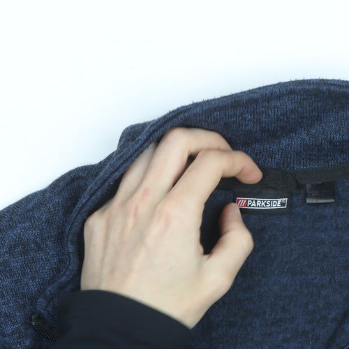 PARKSIDE Men's Blue Fleece 1/4 Zip Activewear Jacket Size L