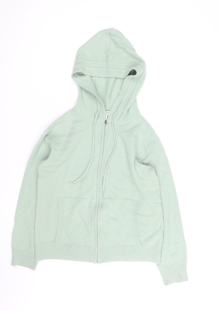 Marks and Spencer Autograph Women's Green Cashmere Full Zip Hoodie Size S