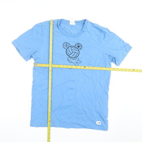 Adidas Disney Blue Men’s Short Sleeve Cotton T-Shirt Size S