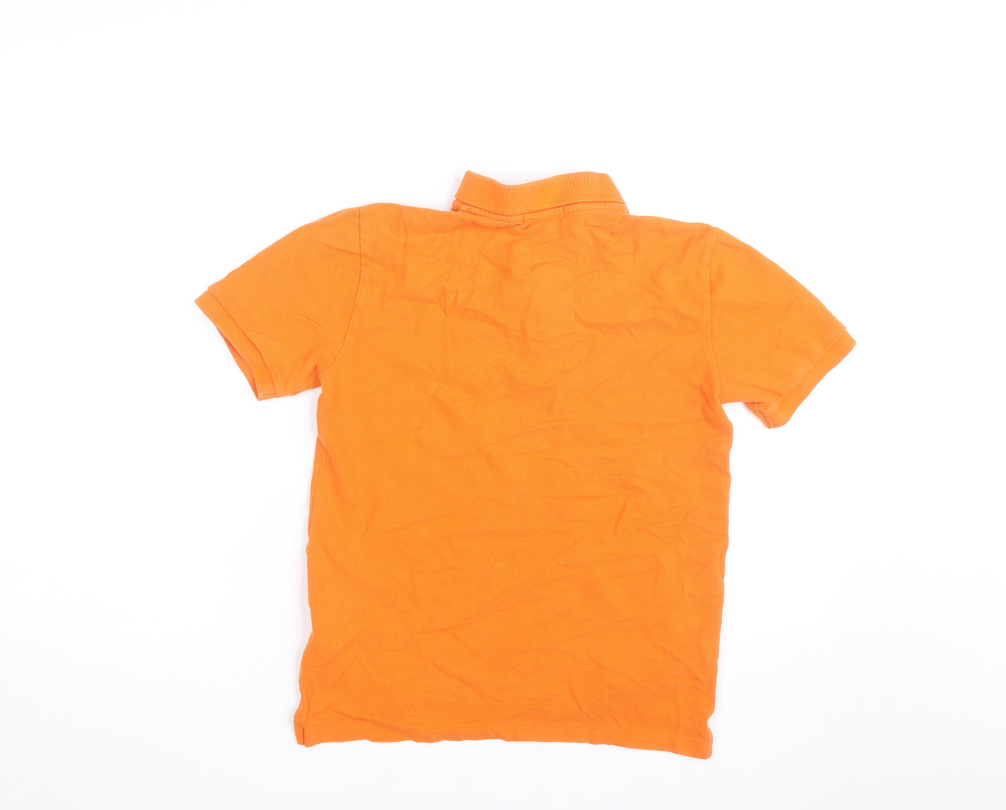 Polo Ralph Lauren Boys Orange Short Sleeve Cotton Polo Shirt M (10-12)