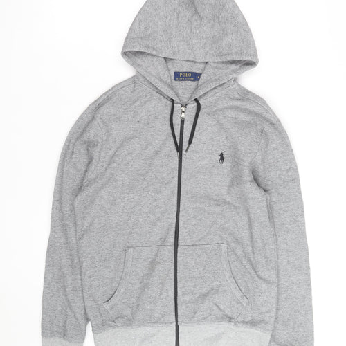 Polo Ralph Lauren Men's Grey Full Zip Hoodie Size M Classic Fit