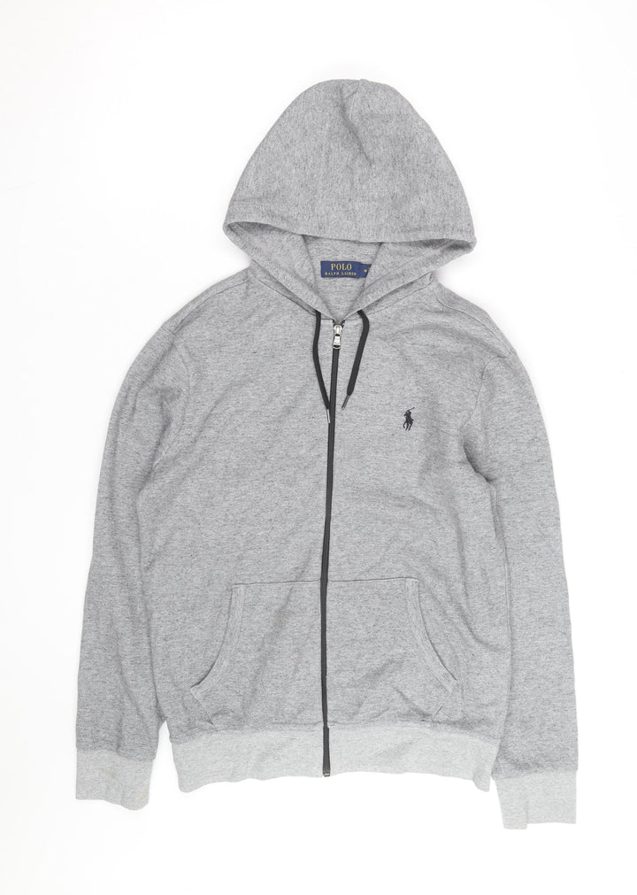 Polo Ralph Lauren Men's Grey Full Zip Hoodie Size M Classic Fit
