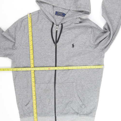 Polo Ralph Lauren Men's Grey Full Zip Hoodie Size M Classic Fit
