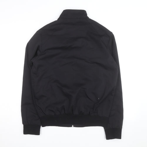 Burton Menswear London Men's Black Bomber Jacket Size S Cotton Blend