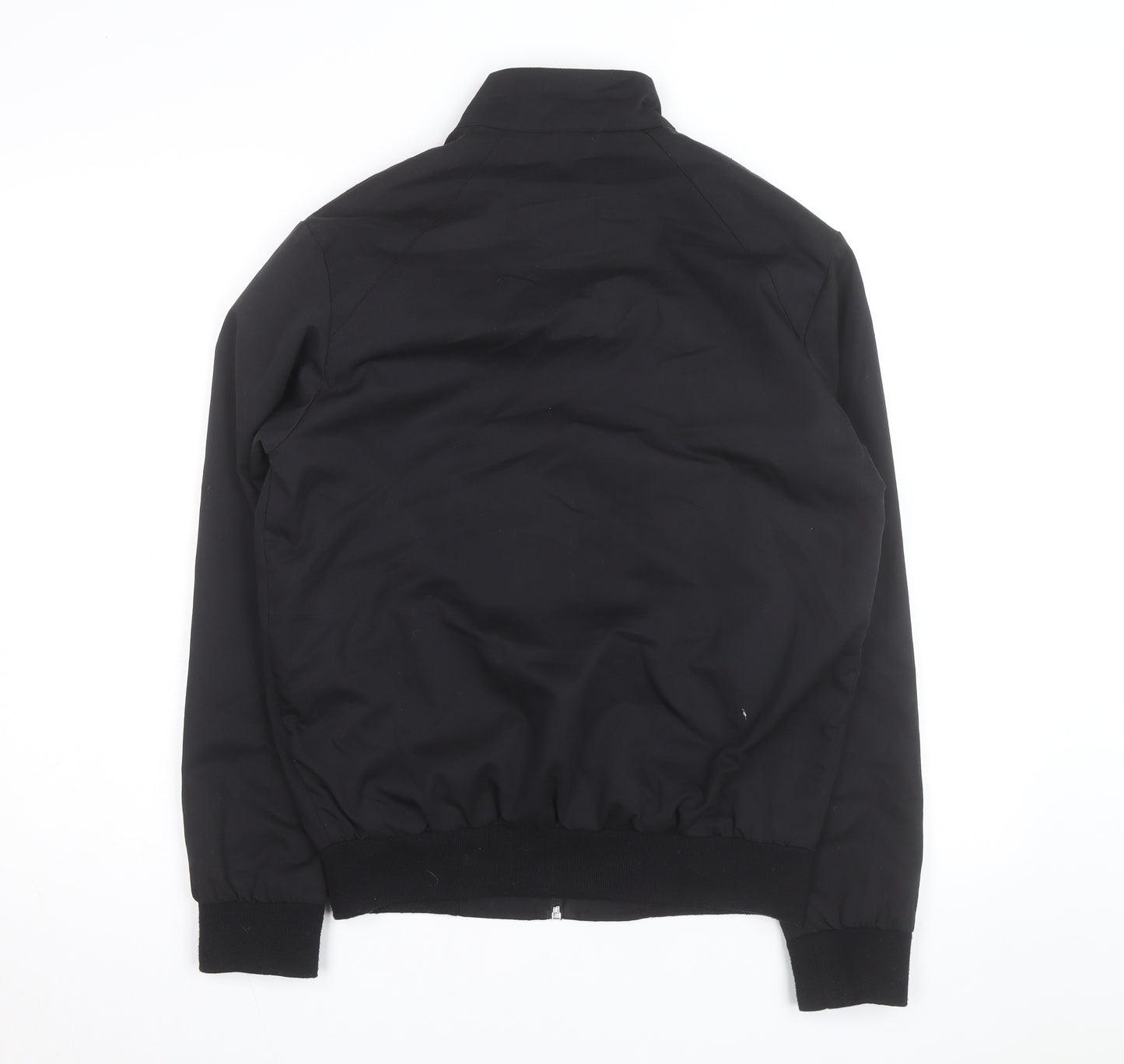 Burton Menswear London Men's Black Bomber Jacket Size S Cotton Blend