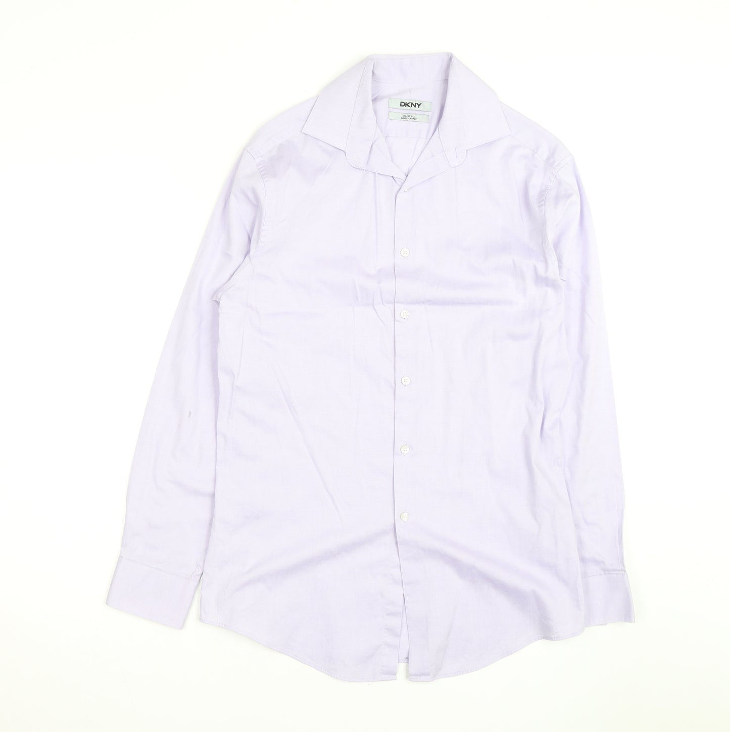 DKNY Women's Purple Slim Fit Long Sleeve Button-Up Shirt M