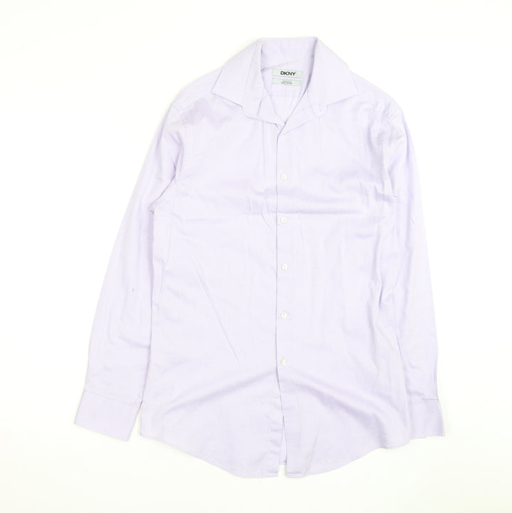 DKNY Women's Purple Slim Fit Long Sleeve Button-Up Shirt M