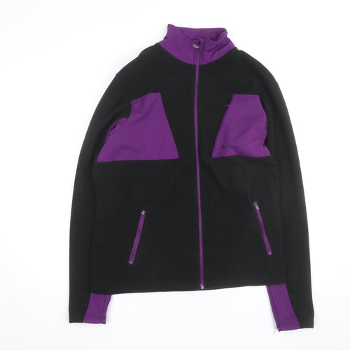Altryx Men's Black & Purple Fleece Windbreaker Jacket Size M