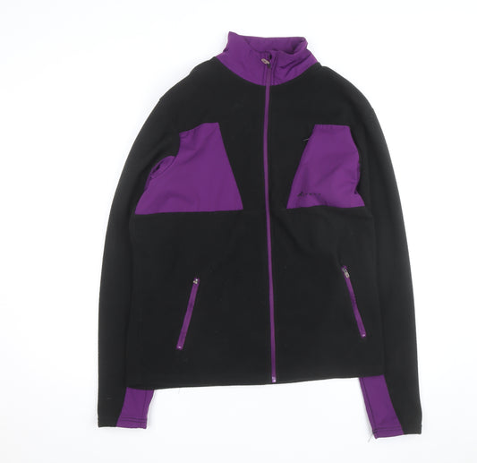 Altryx Men's Black & Purple Fleece Windbreaker Jacket Size M