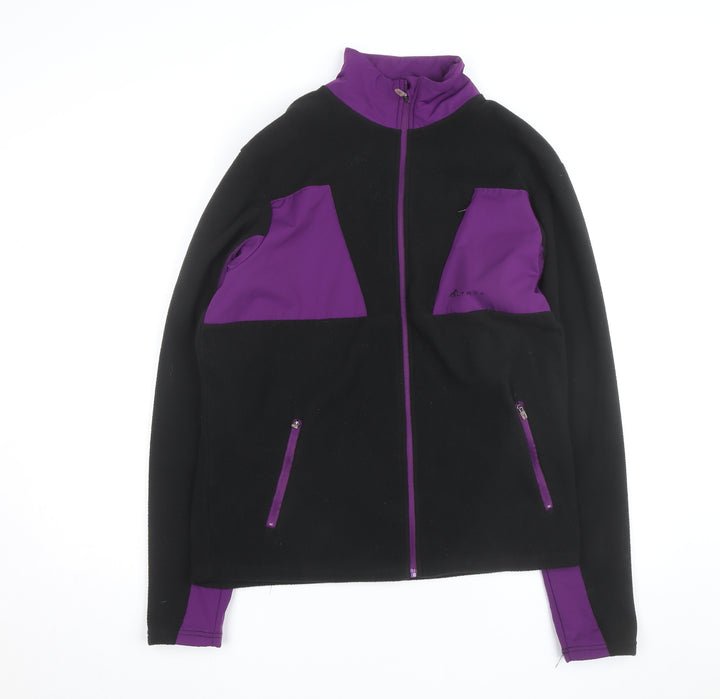 Altryx Men's Black & Purple Fleece Windbreaker Jacket Size M