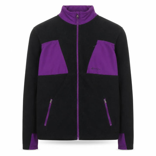 Altryx Men's Black & Purple Fleece Windbreaker Jacket Size M