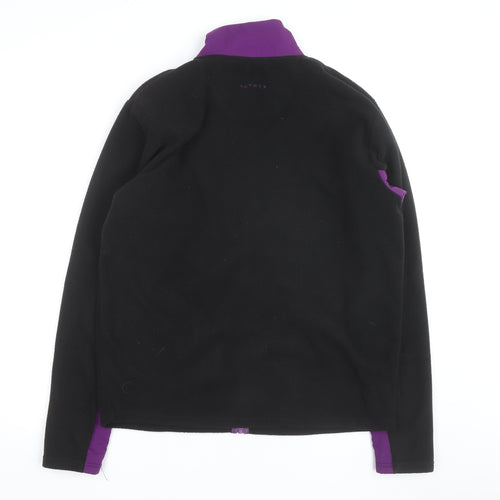Altryx Men's Black & Purple Fleece Windbreaker Jacket Size M