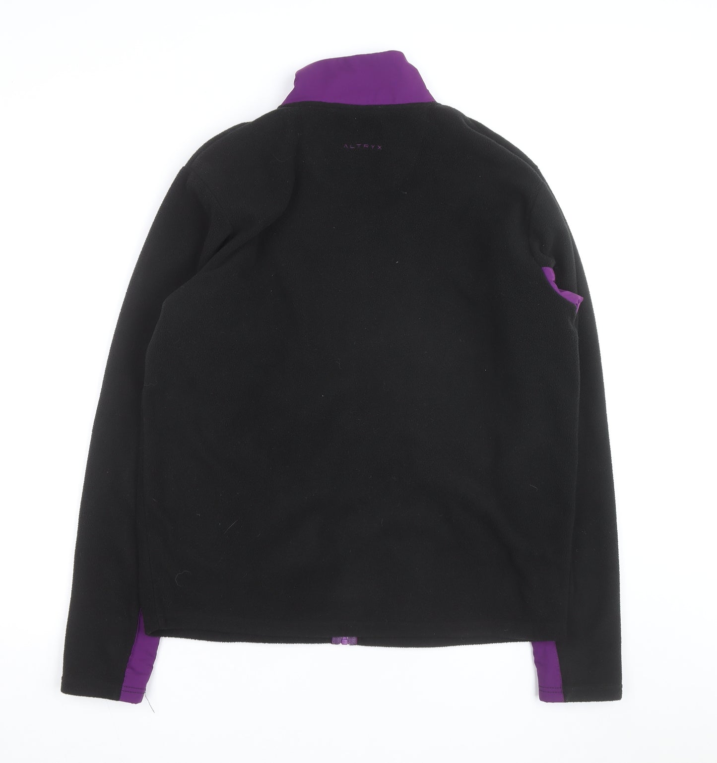 Altryx Men's Black & Purple Fleece Windbreaker Jacket Size M