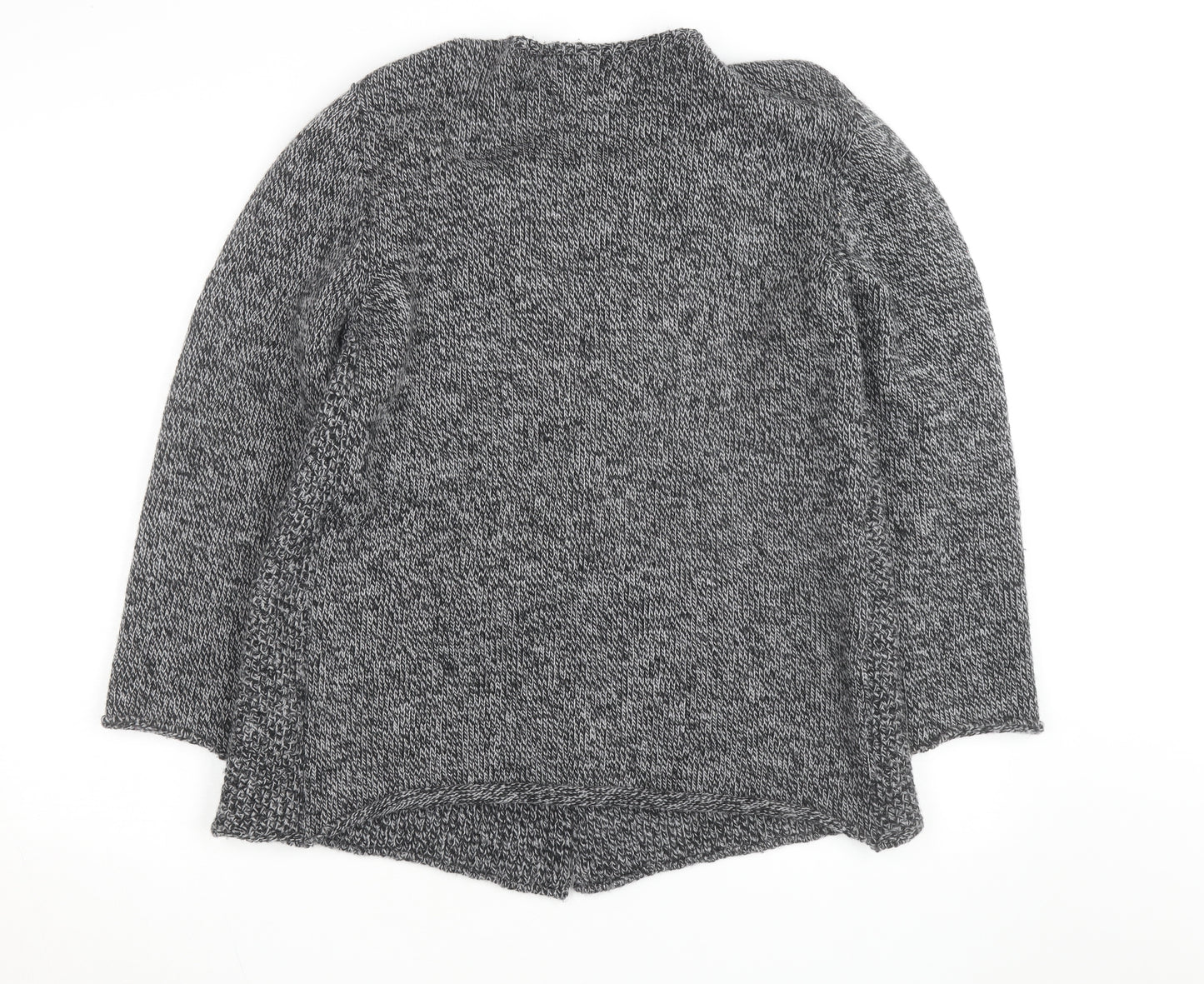 Peregrine Women Grey Wool Cardigan L Long Sleeve Knitted Sweater