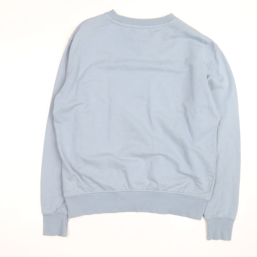 Marks and Spencer Men's Blue Shark Graphic Pullover Sweatshirt Medium
