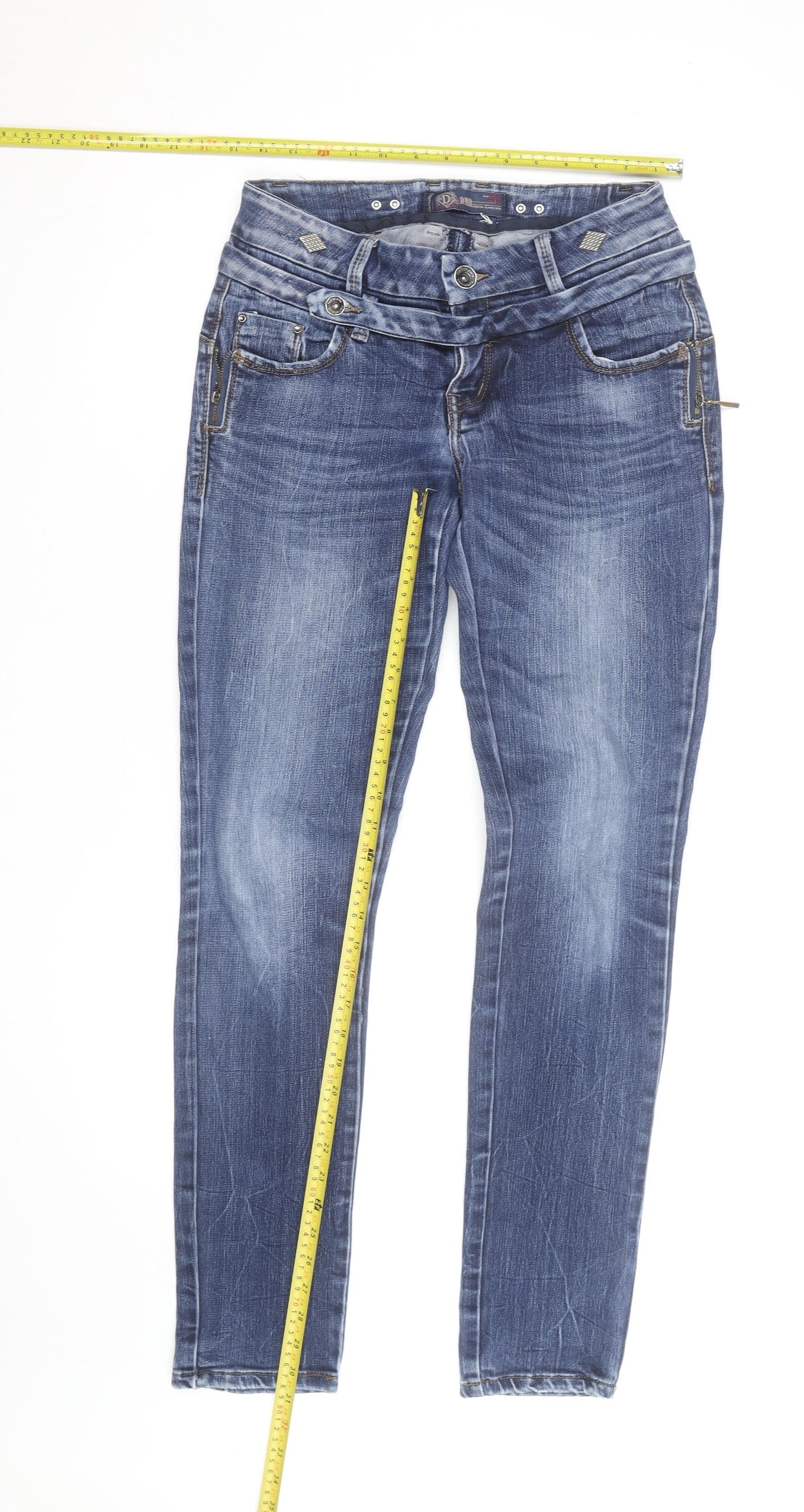 DR Denim Men's Blue Slim Fit Stretch Jeans Size 29