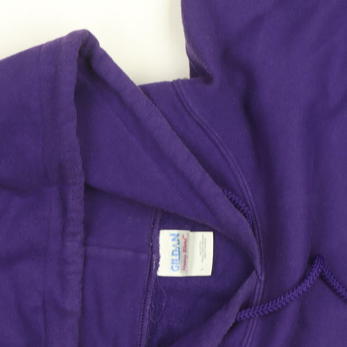 Gildan Men’s Purple Justin Bieber Music Pullover Hoodie L