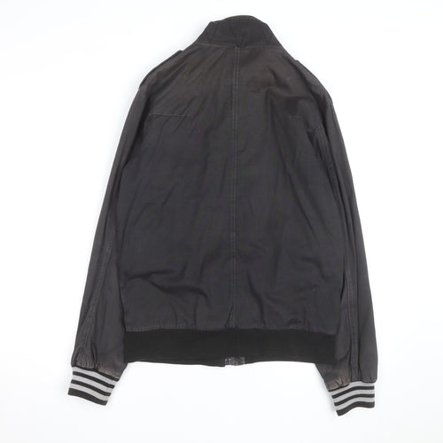 Adidas Originals Men's Black Bomber Jacket Size M Cotton Blend