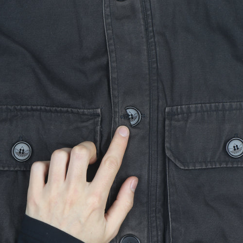 Adidas Originals Men's Black Bomber Jacket Size M Cotton Blend
