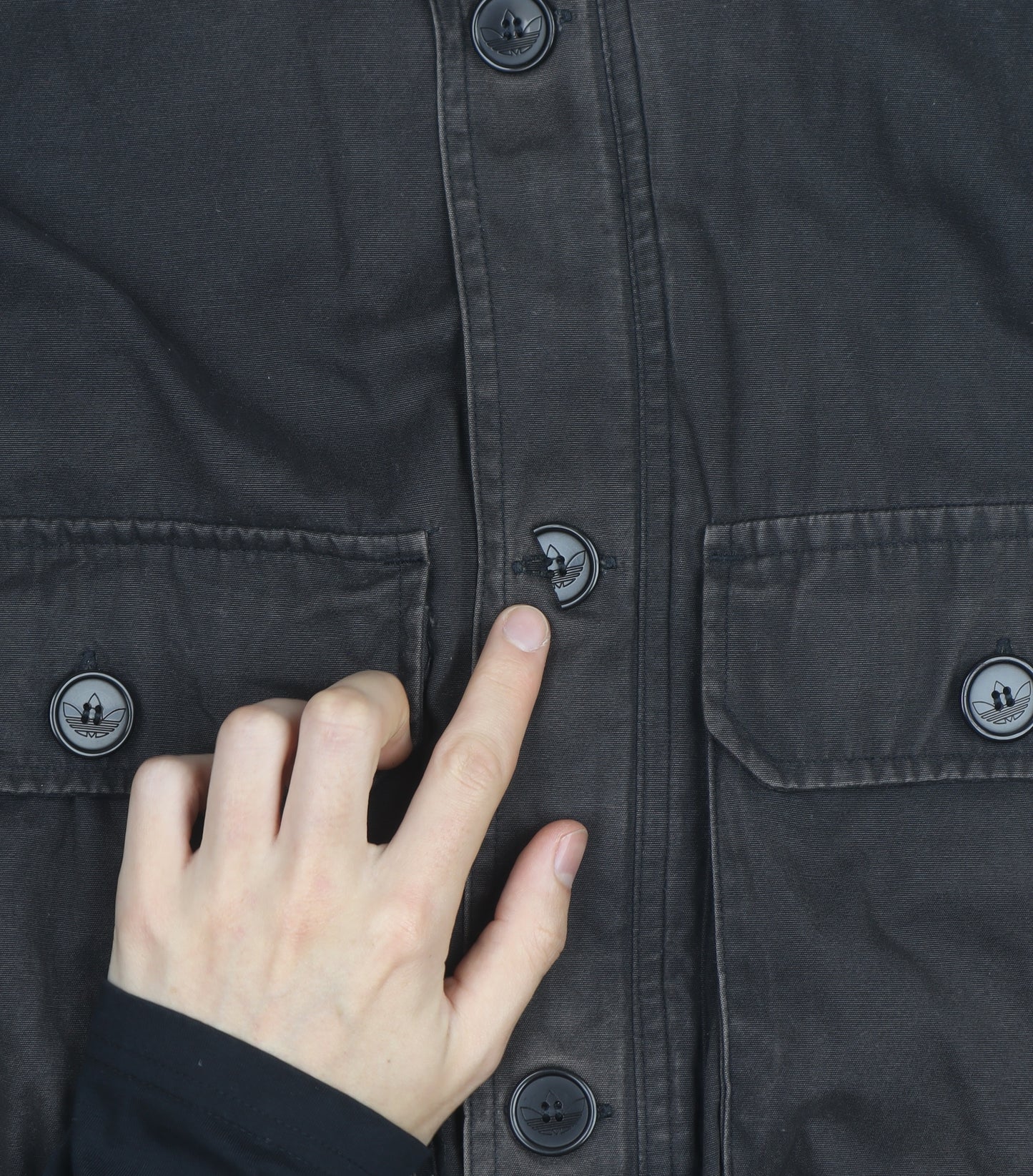 Adidas Originals Men's Black Bomber Jacket Size M Cotton Blend
