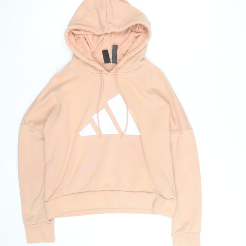Adidas Women’s Peach Hoodie Size 10 Pullover Hooded Sweatshirt