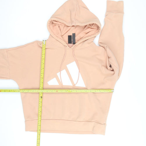 Adidas Women’s Peach Hoodie Size 10 Pullover Hooded Sweatshirt