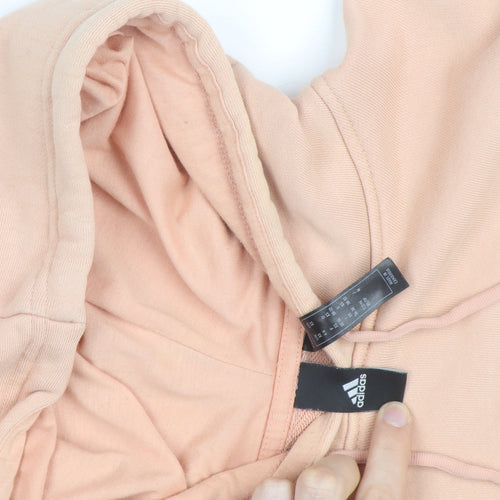 Adidas Women’s Peach Hoodie Size 10 Pullover Hooded Sweatshirt