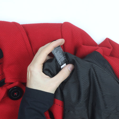 Marks and Spencer Women Red Size 12 Short Blazer Jacket