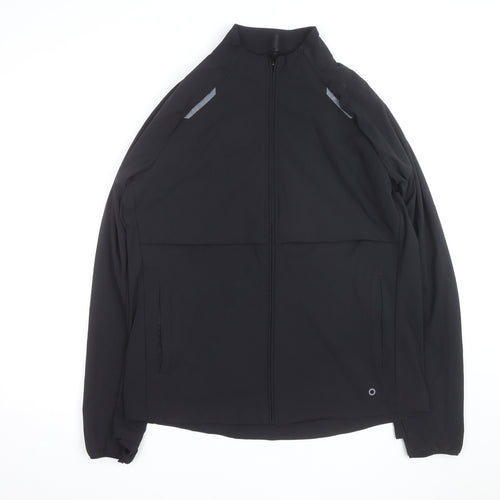 Marks and Spencer Goodmove Men's Black Large Windbreaker Jacket