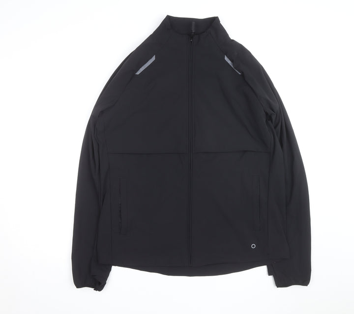 Marks and Spencer Goodmove Men's Black Large Windbreaker Jacket