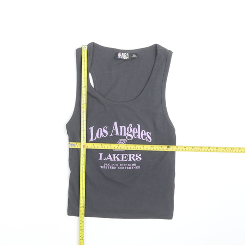 NBA Women’s Black Los Angeles Lakers Cropped Tank Top Size M