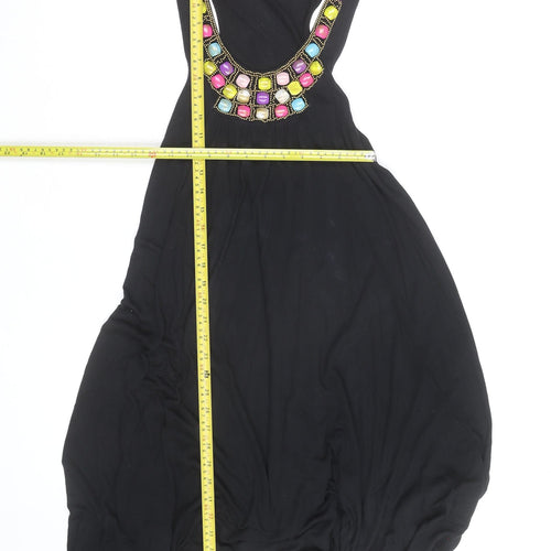 Marks and Spencer Limited Collection Women’s Black Beaded Bubble Hem Dress Size 12