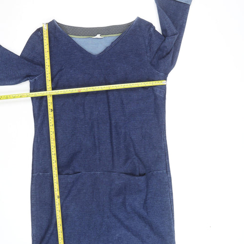 White Stuff Women's Blue Knee Length Shift Dress Size 12