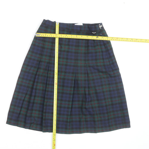 Hunter Women's Multicoloured Pleated Check Skirt Size 8