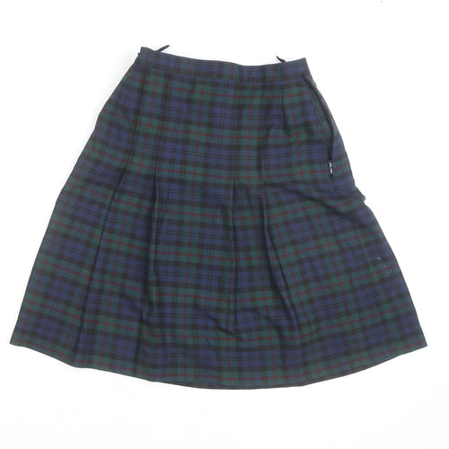 Hunter Women's Multicoloured Pleated Check Skirt Size 8