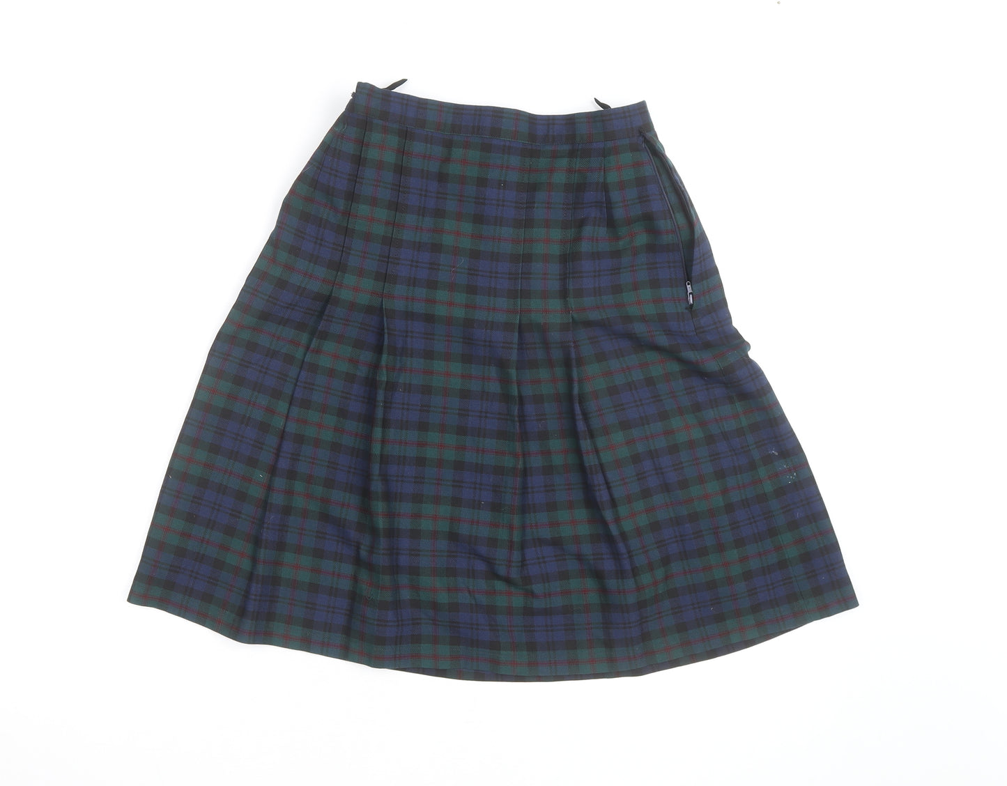 Hunter Women's Multicoloured Pleated Check Skirt Size 8