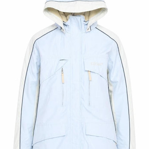 Cross Sportswear Women's Blue Ski Jacket Size 10 Hooded Waterproof