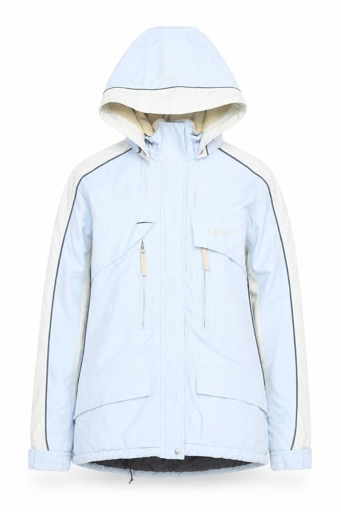 Cross Sportswear Women's Blue Ski Jacket Size 10 Hooded Waterproof