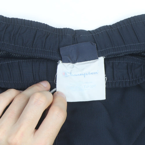 Champion Men's Blue XL Athletic Sweat Shorts with Logo