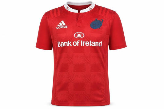 Adidas Men's Red Rugby Jersey Top Size L Athletic Fit